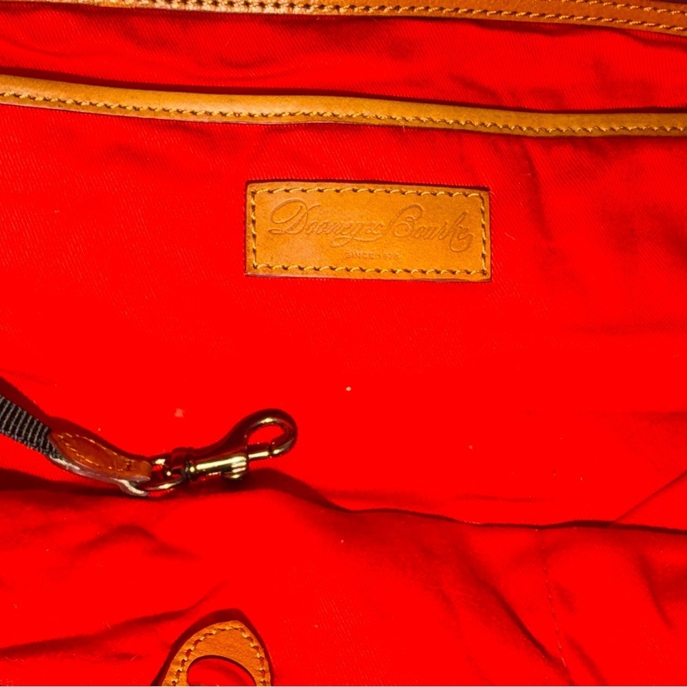 Vintage Dooney & Bourke Redish Orange and Tan purse, bag, handbag - Picture 10 of 14